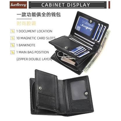 Baellerry Men's Zipper Short Fashion Wallet DailySale