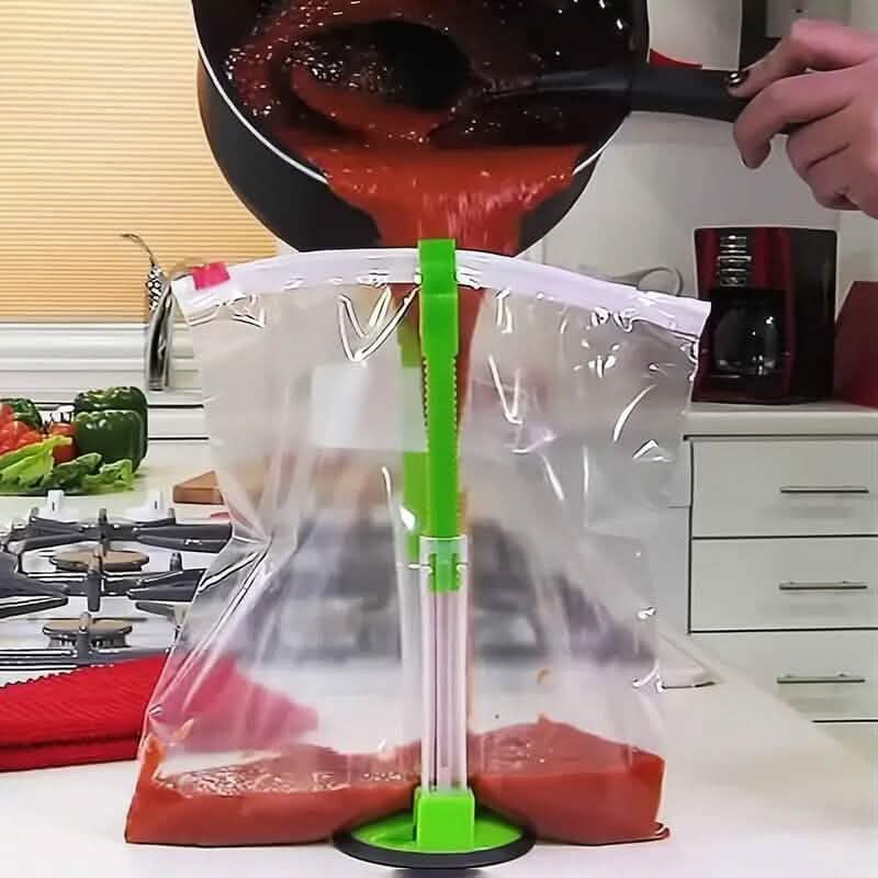 Baggy Rack Holder Plastic Bag for Food Prep DailySale