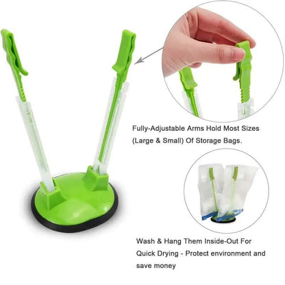 Baggy Rack Holder Plastic Bag for Food Prep DailySale