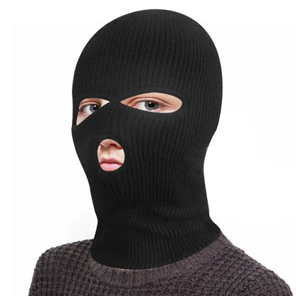 Balaclava Face Mask 3-Hole Knitted Windproof Ski Mask Full Face Cover DailySale