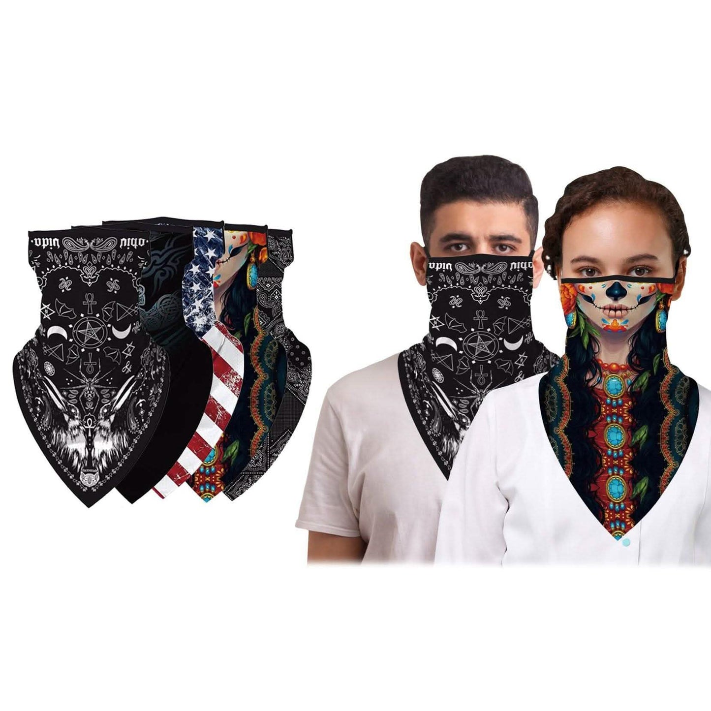 Balaclava Face Mask Neck Gaiter with Earloop for Men and Women DailySale