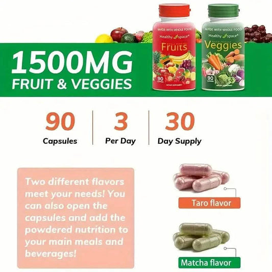 2-Pack: Balance Of Nature Fruit & Vegetables Food Supplement DailySale