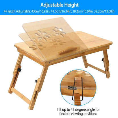 Bamboo Breakfast Serving Laptop Desk DailySale