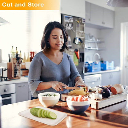 Bamboo Cutting Board with Sliding Draw Tray DailySale