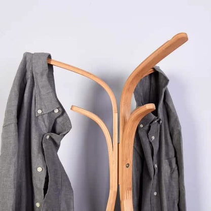 Bamboo Hanger with Storage Rack Living Room Bedroom DailySale