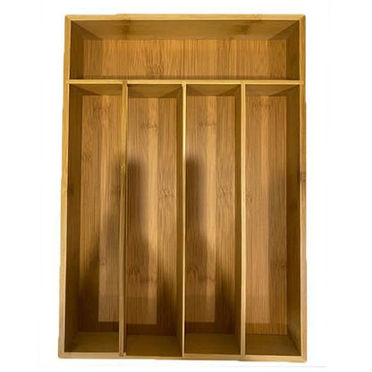 Bamboo Kitchen Drawer Organizer DailySale