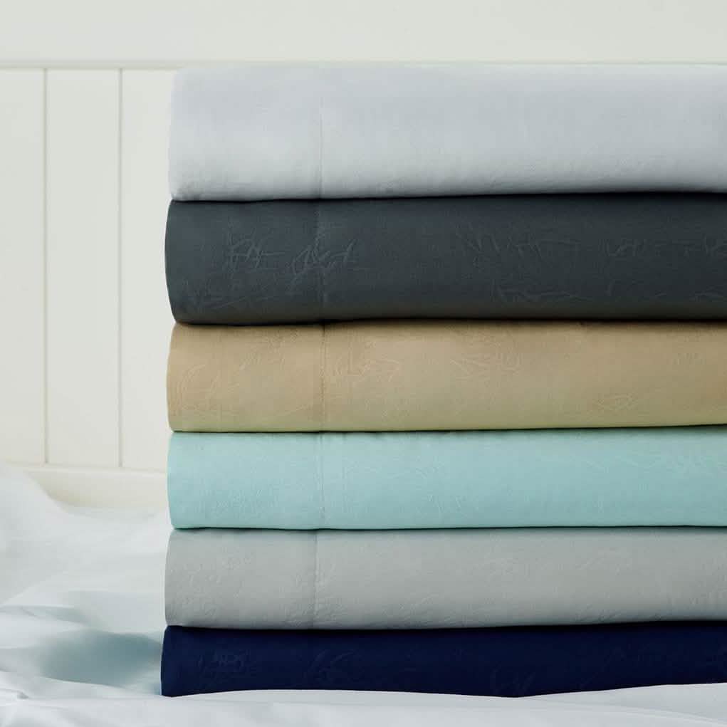 Bamboo Leaf Embossed Sheet Sets DailySale
