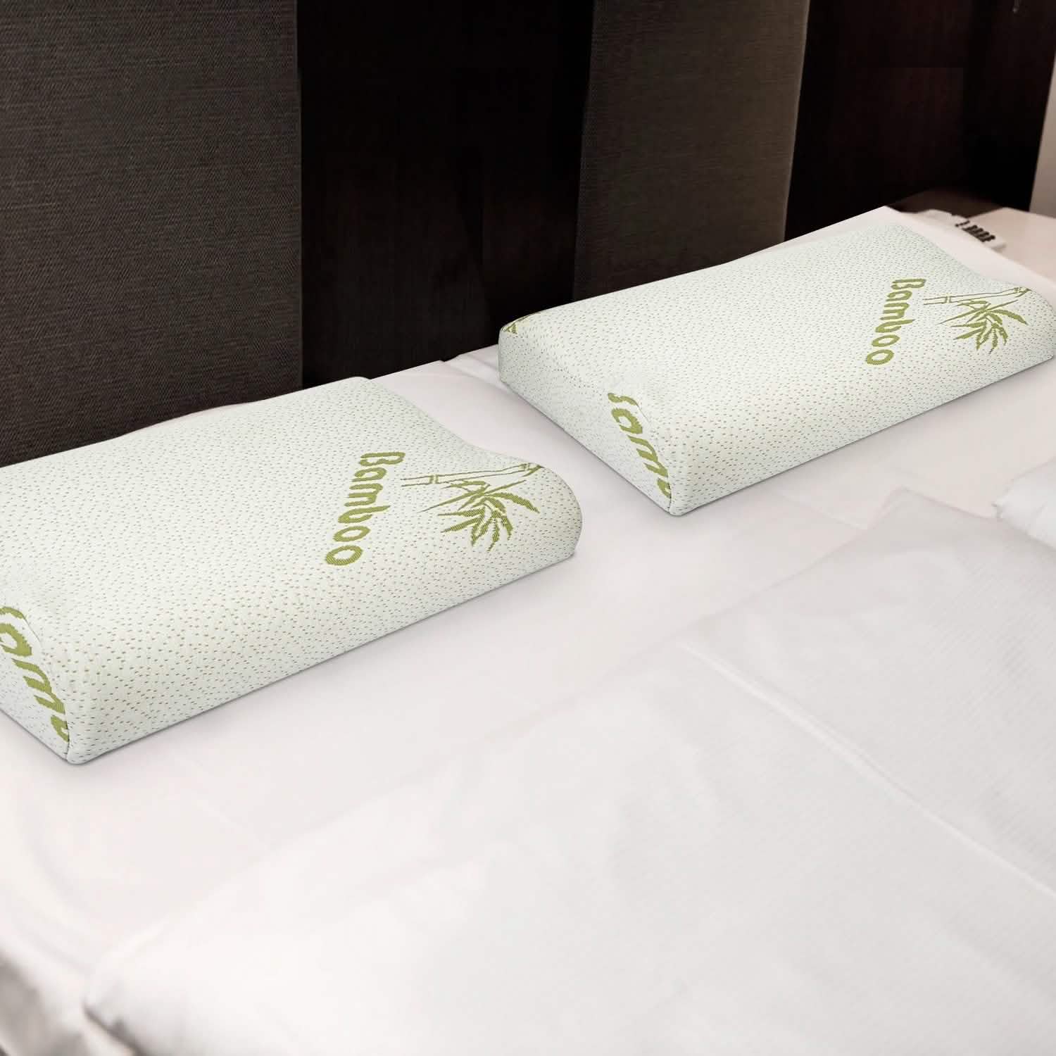 Bamboo Memory Foam Sleep Pillow DailySale