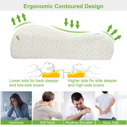 Bamboo Memory Foam Sleep Pillow DailySale