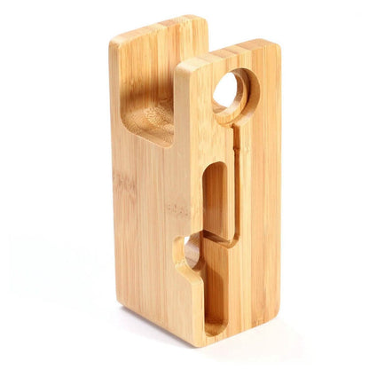 Bamboo Wood Charging Stand for Apple Watch DailySale