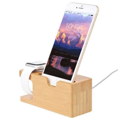 Bamboo Wood Charging Stand for Apple Watch DailySale