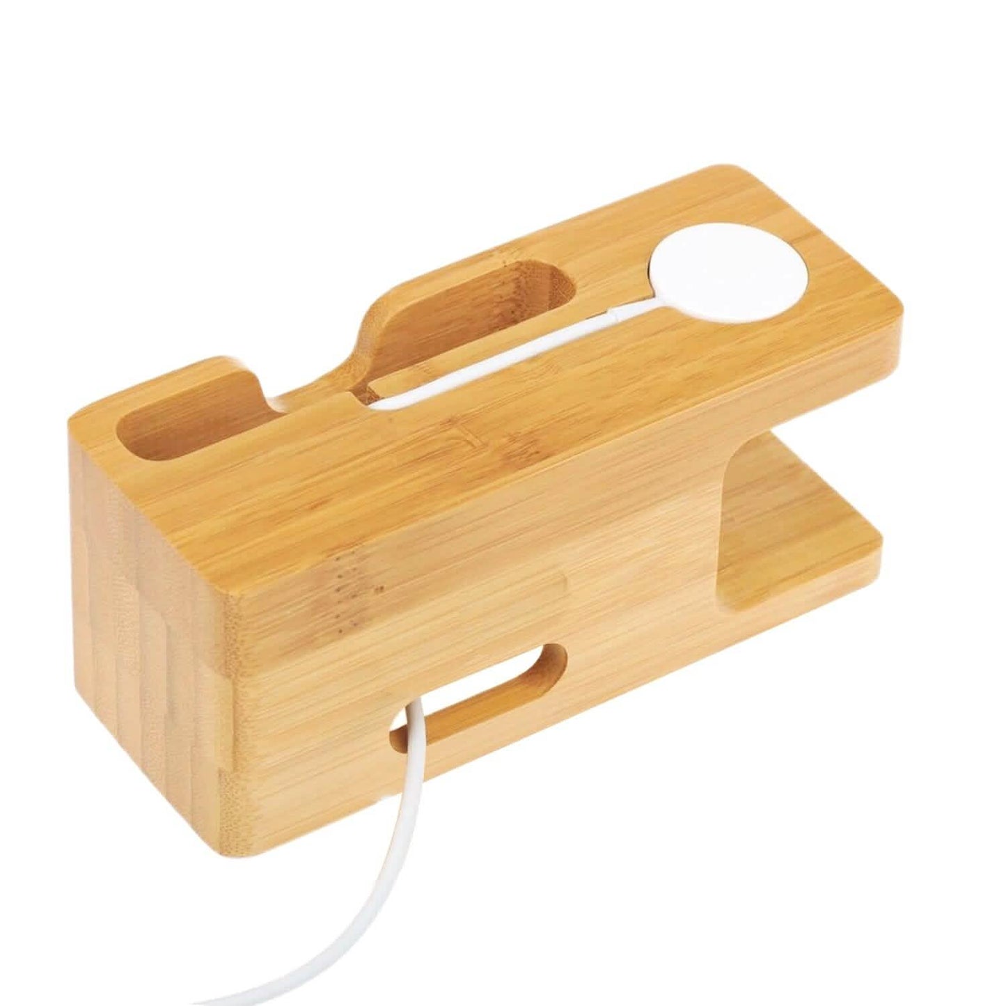 Bamboo Wood Charging Stand for Apple Watch DailySale