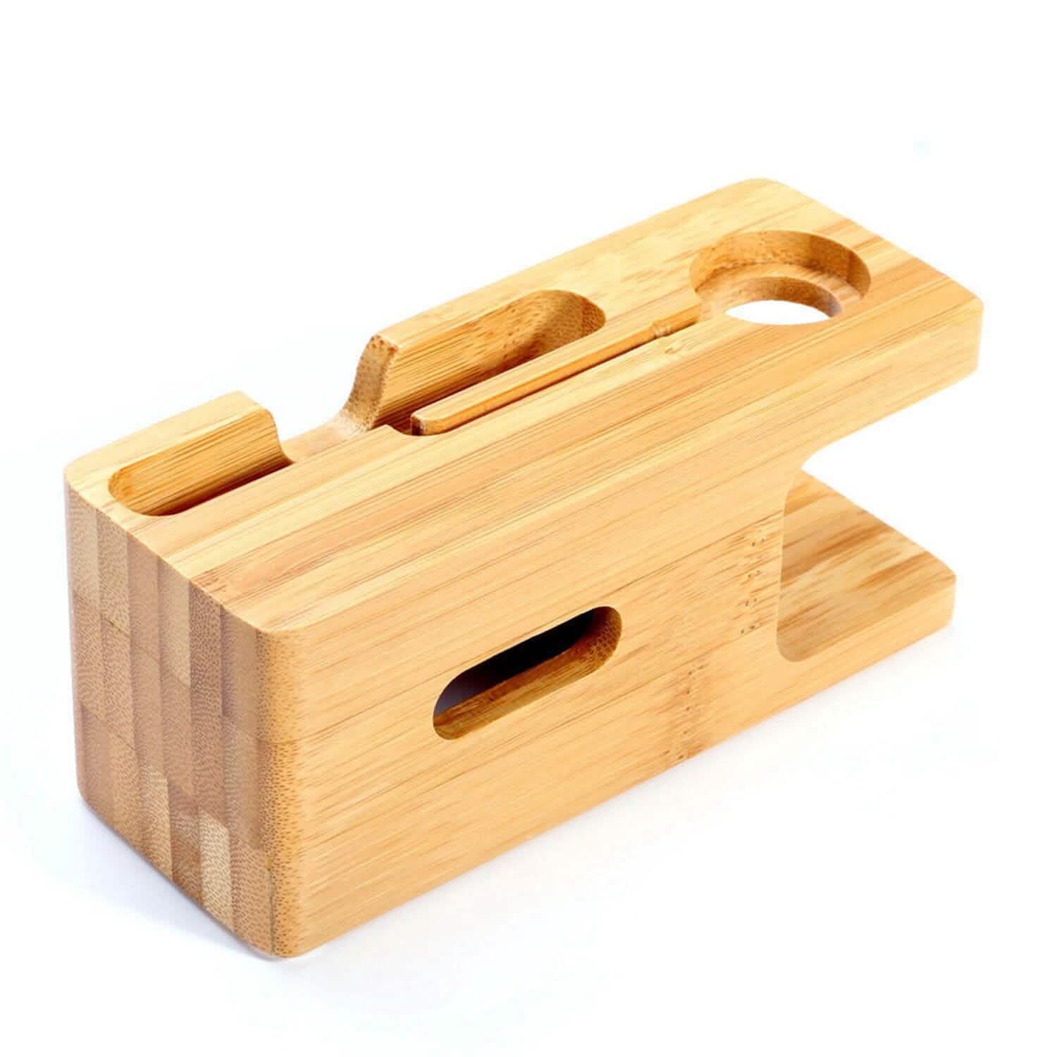 Bamboo Wood Charging Stand for Apple Watch DailySale