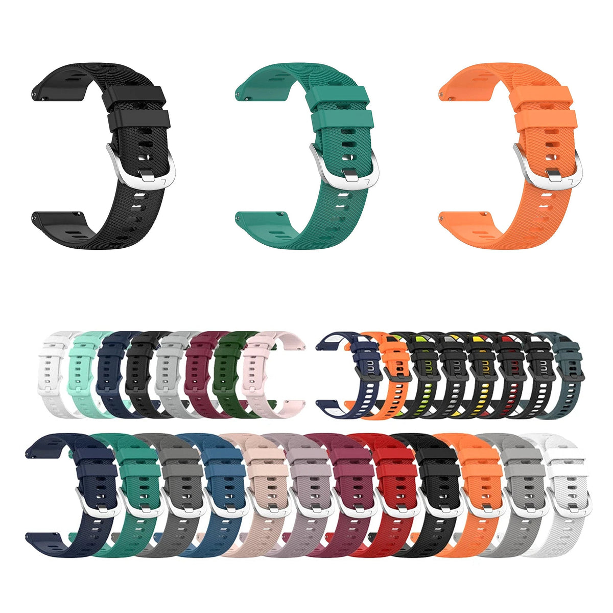 COROS PACE & APEX Textured Silicone Band, Color & Buckle Options BandsCo Straps