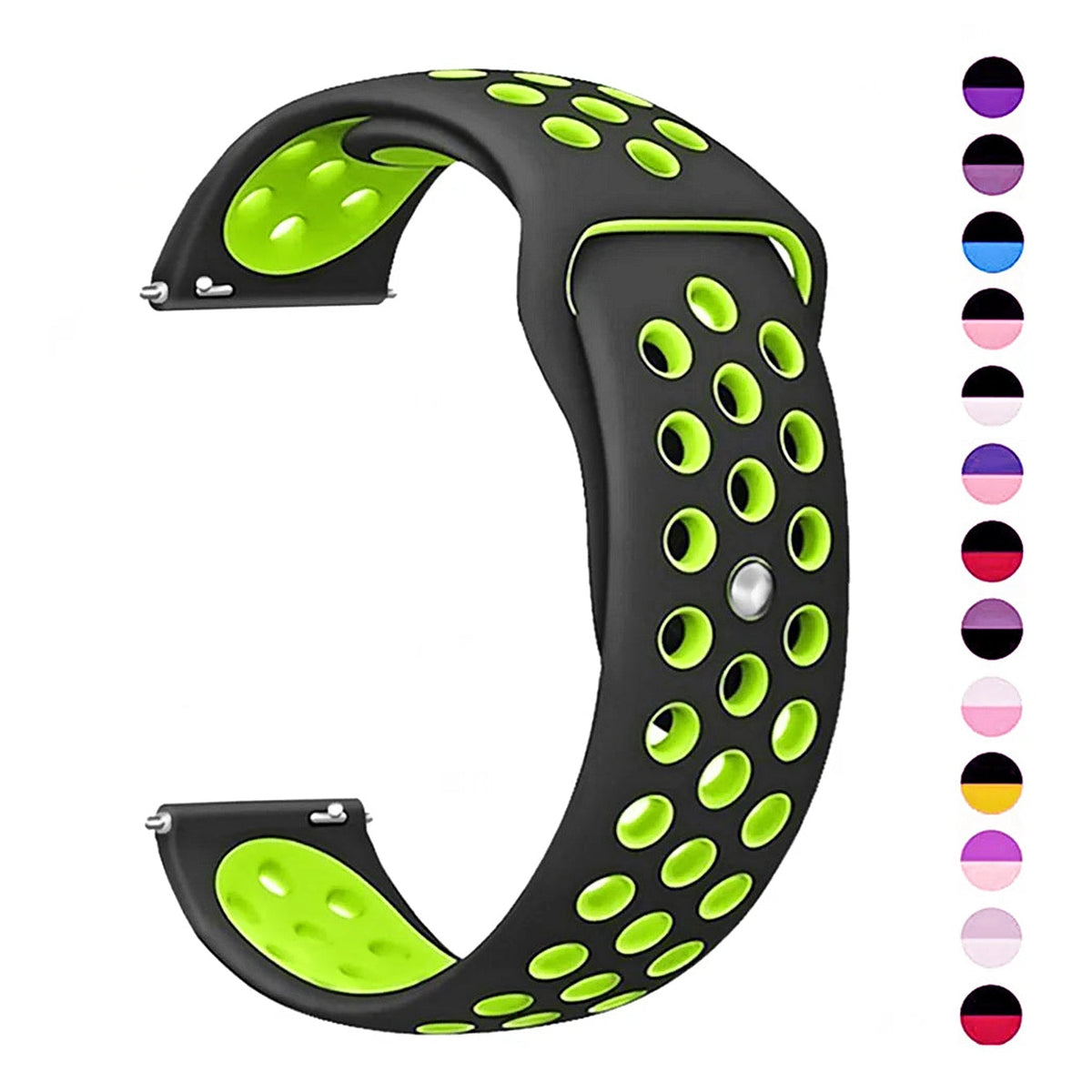 COROS PACE & APEX Perforated Two-Tone Silicone Sport Band BandsCo Straps