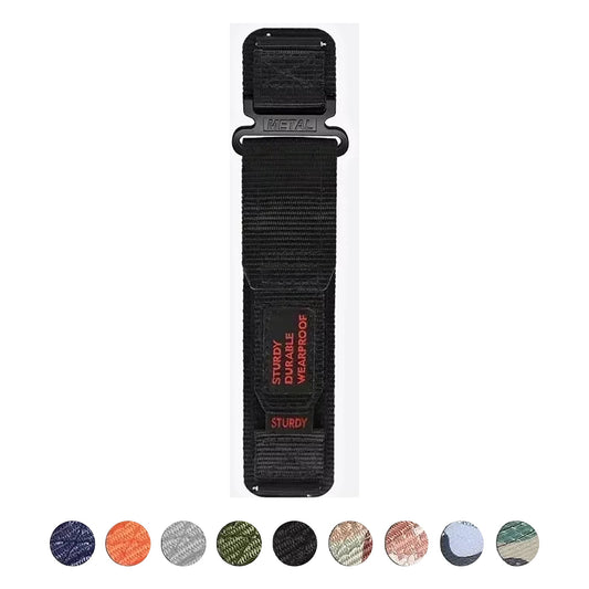 COROS PACE & APEX Nylon Hook-and-Loop Band, Camo & Solids, S or L BandsCo Straps