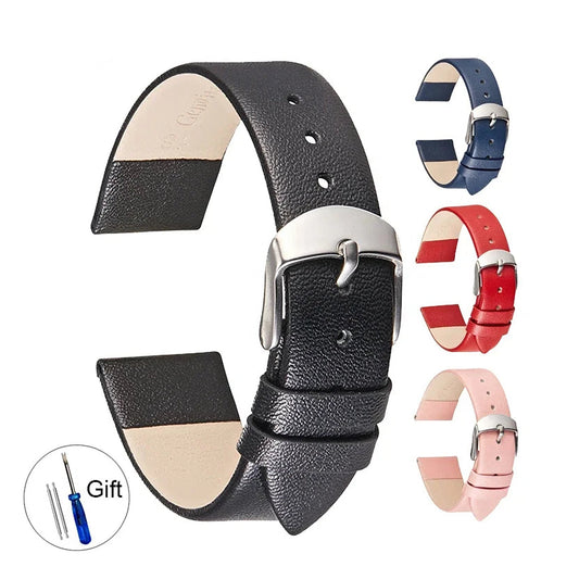 COROS PACE & APEX Classic Leather Band with Silver Buckle BandsCo Straps