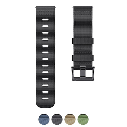 COROS PACE & APEX Ribbed Nylon Band with Black Buckle BandsCo Straps