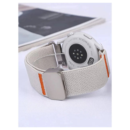 COROS PACE & APEX Nylon Band with Magnetic Clasp, Orange Accents BandsCo Straps
