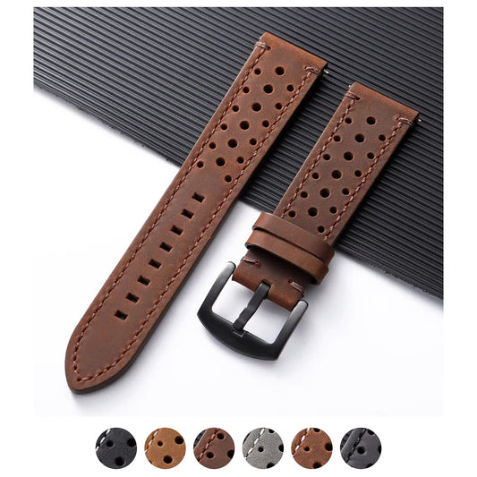 COROS PACE & APEX Perforated Leather Band, Stitching Options BandsCo Straps