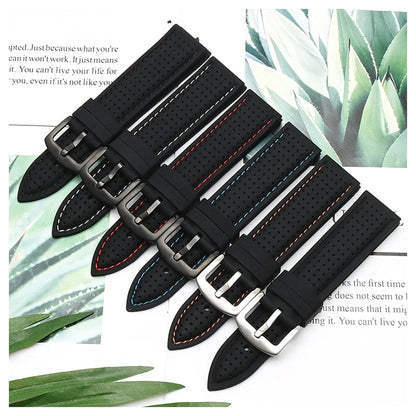 COROS PACE & APEX Perforated Silicone Band with Contrast Stitching BandsCo Straps