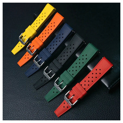 COROS PACE & APEX Tropic-Style Perforated FKM Rubber Band BandsCo Straps