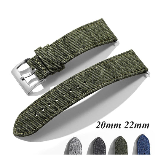 COROS PACE & APEX Nylon Fabric Band with Leather Lining BandsCo Straps