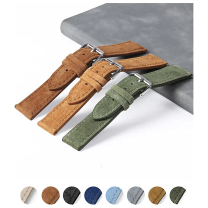 COROS PACE & APEX Suede Leather Band with Tonal Stitching BandsCo Straps