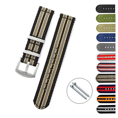 COROS PACE & APEX Nylon Band with Rectangular Metal Keepers BandsCo Straps