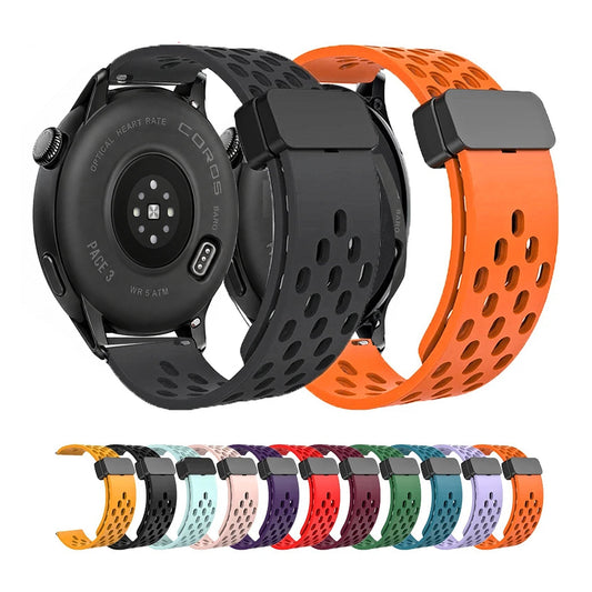 COROS PACE & APEX Perforated Silicone Band with Magnetic Clasp BandsCo Straps