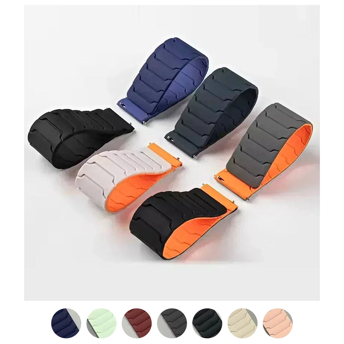 COROS PACE & APEX Segmented Magnetic Silicone Loop Band BandsCo Straps
