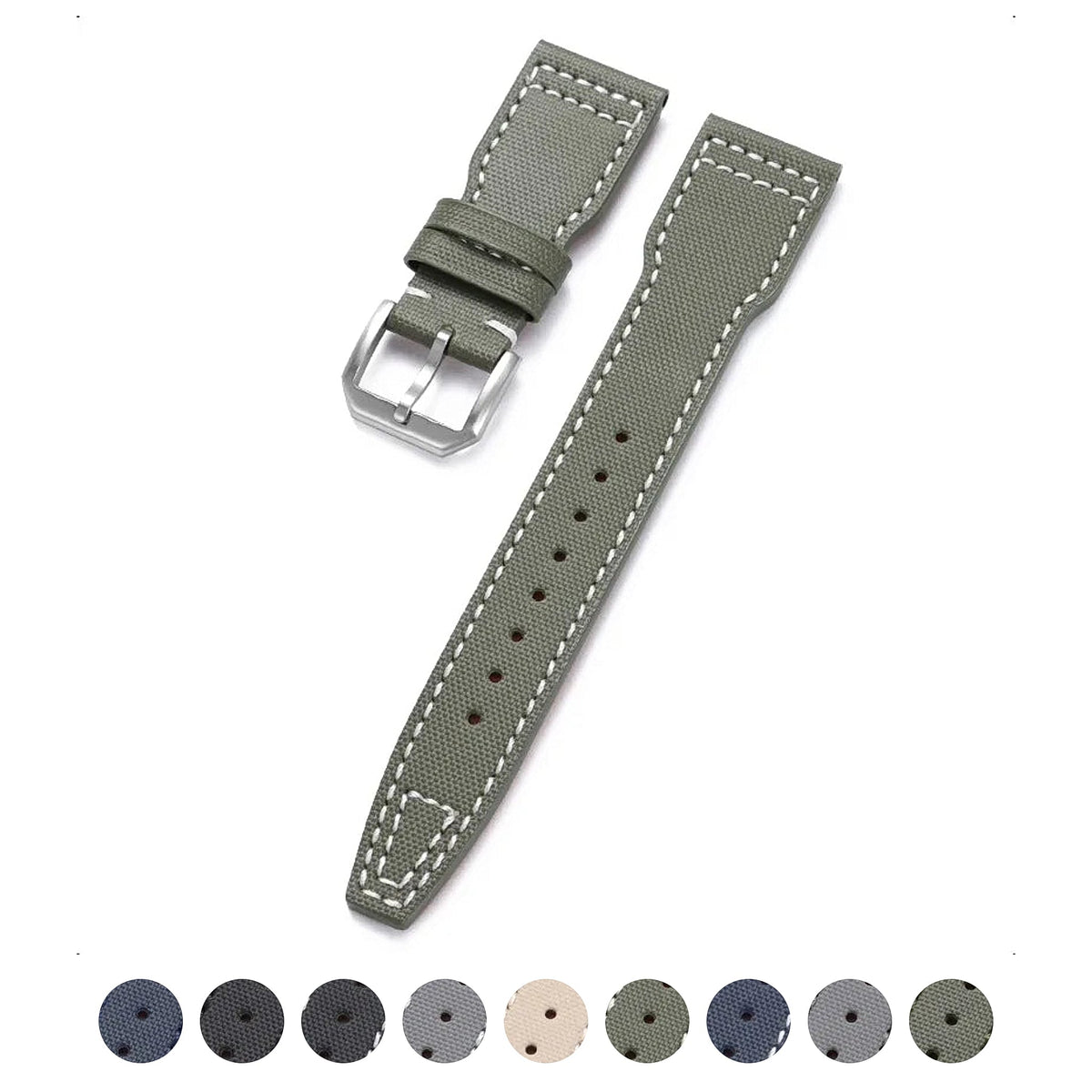 COROS PACE & APEX Pilot-Style Nylon Canvas Band, Stitching Options BandsCo Straps