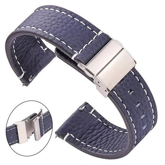 COROS PACE & APEX Pebbled Leather Band with Folding Clasp BandsCo Straps