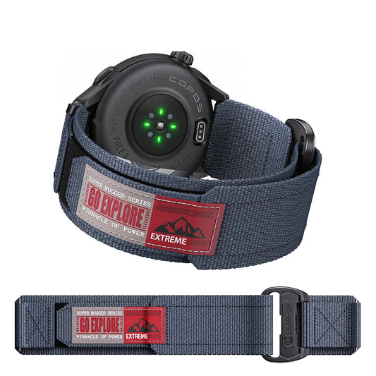 COROS PACE & APEX Nylon Sport Loop Band with Woven Patch BandsCo Straps