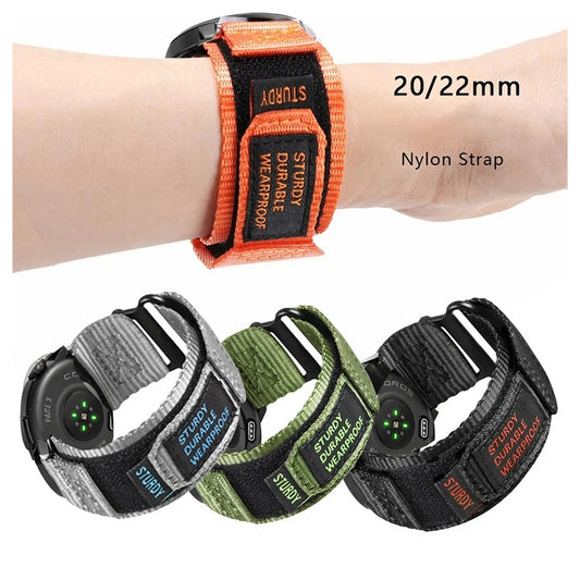 COROS PACE & APEX Nylon Sport Loop Band with Text Patch BandsCo Straps