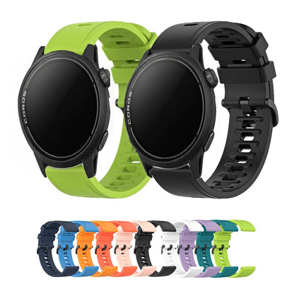 COROS PACE & APEX Silicone Sport Band with Black Buckle BandsCo Straps