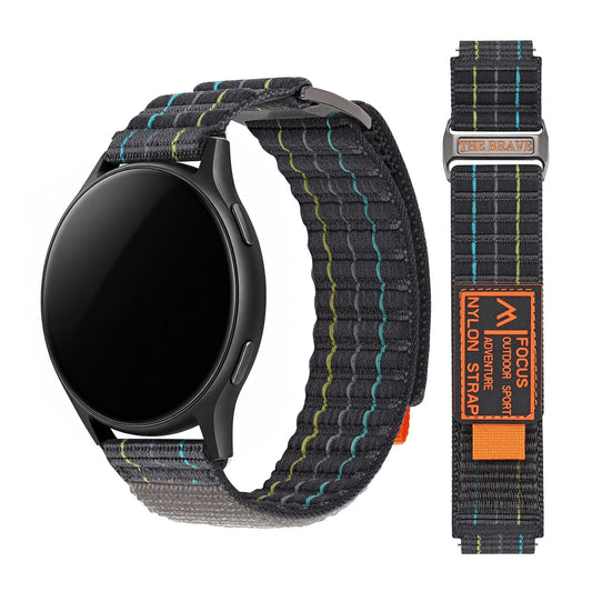 Motorola Moto Watch Striped Nylon Trail Loop Band BandsCo Straps