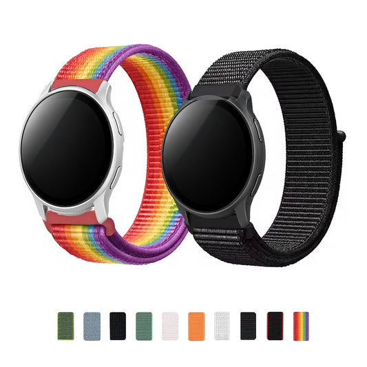 Motorola Moto Watch Woven Nylon Sport Loop, Hook-and-Loop, 50 Colors BandsCo Straps
