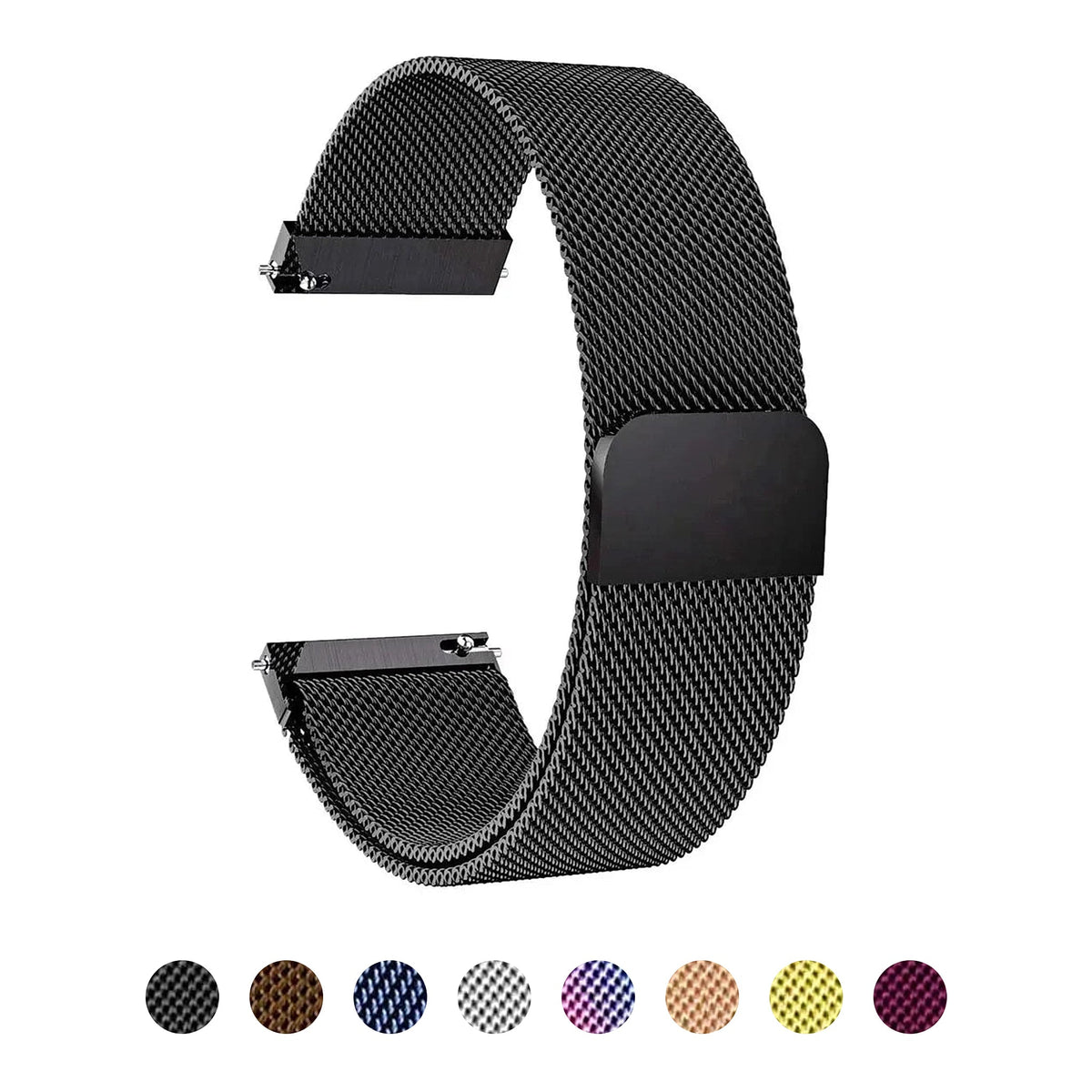 Motorola Moto Watch Stainless Steel Milanese Mesh Band, Magnetic BandsCo Straps