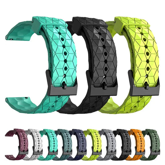 Motorola Moto Watch Geometric Silicone Band with Black Buckle BandsCo Straps