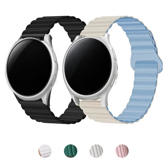 Motorola Moto Watch Ribbed Magnetic Silicone Loop Band, 32 Colors BandsCo Straps
