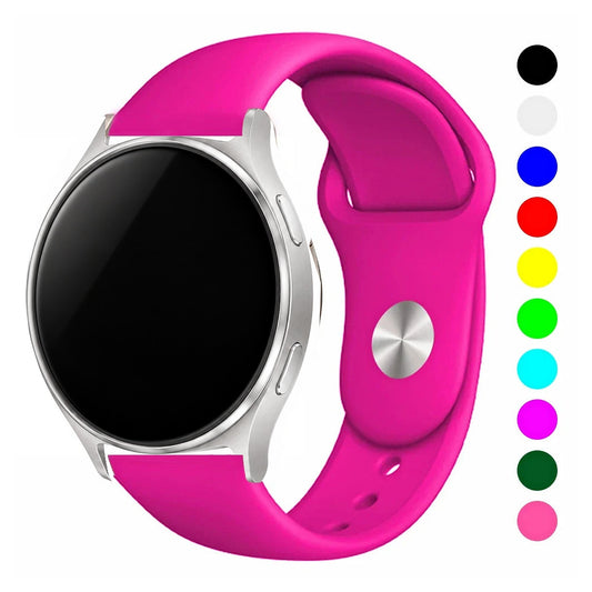 Motorola Moto Watch Smooth Silicone Pin-and-Tuck Band, 30 Colors BandsCo Straps