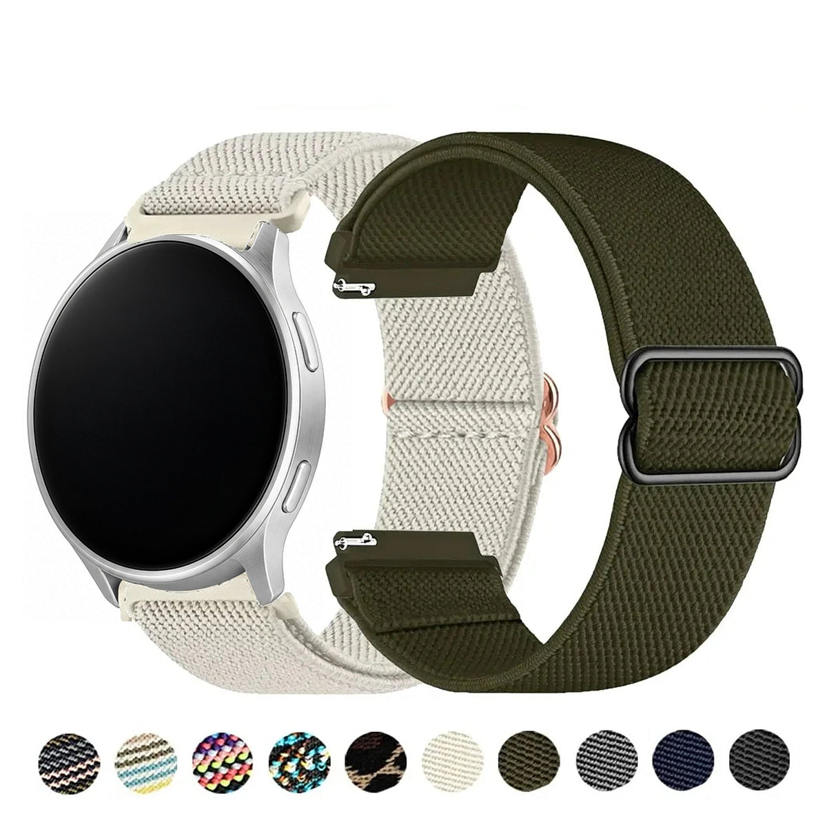 Motorola Moto Watch Patterned Stretch Nylon Band with Slider BandsCo Straps