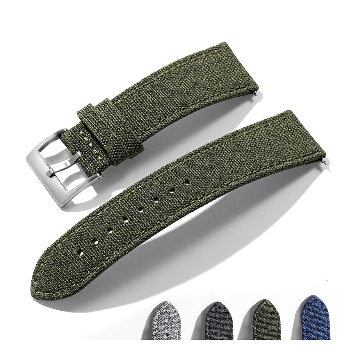 Motorola Moto Watch Nylon Fabric Band with Leather Lining BandsCo Straps