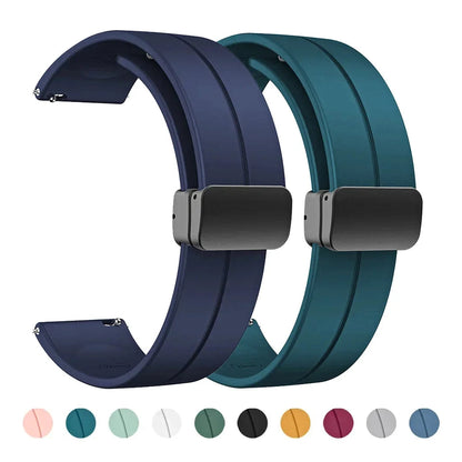 Motorola Moto Watch Silicone Band with Magnetic Folding Clasp BandsCo Straps