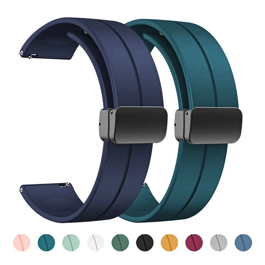 Motorola Moto Watch Silicone Band with Magnetic Folding Clasp BandsCo Straps