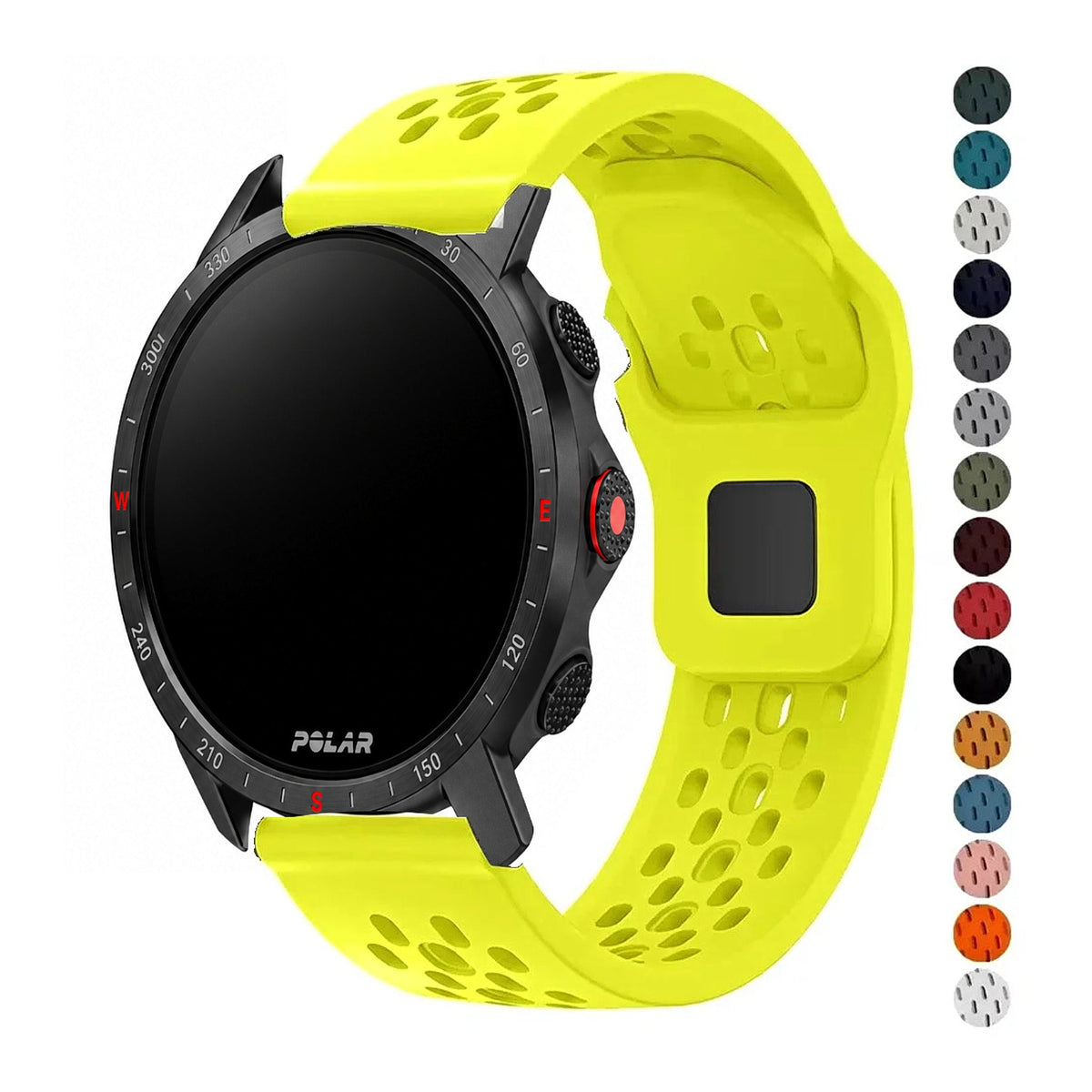 Polar Vantage, Grit X & Ignite Breathable Perforated Silicone Band BandsCo Straps