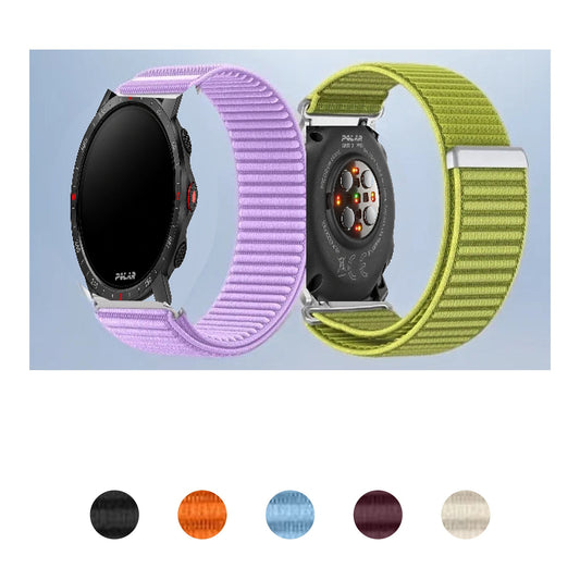 Polar Vantage, Grit X & Ignite Ribbed Nylon Band with Metal Loop BandsCo Straps