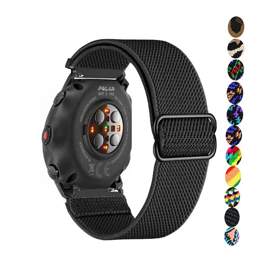 Polar Vantage, Grit X & Ignite Stretch Nylon Loop Band, Slide Buckle BandsCo Straps