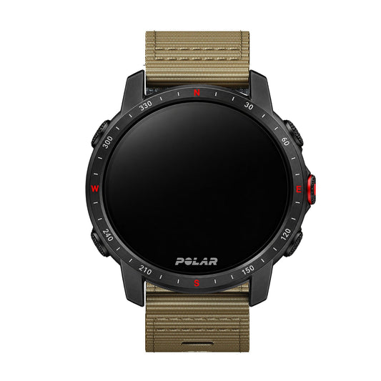 Polar Vantage, Grit X & Ignite Woven Nylon Band, Black Buckle BandsCo Straps